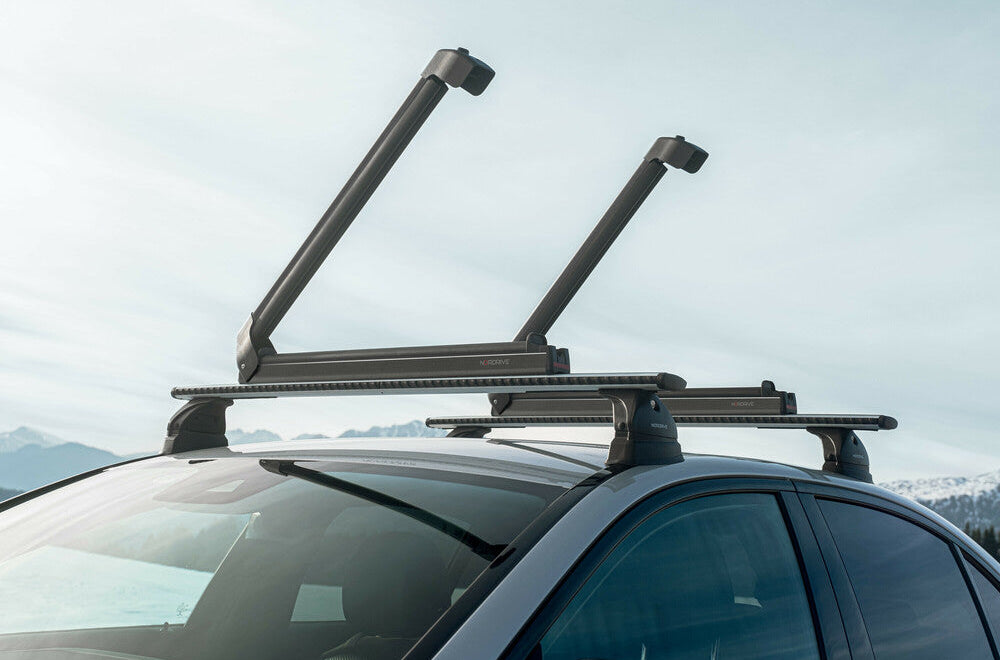Porte-skis Nordic King Plus Nordrive – Noir anodisé – 6 paires de skis ou 4 snowboards