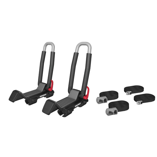 Yakima JayLow TÜV : porte-kayak double, pliable, montage sans outils